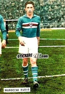 Cromo Marocchi Paolo - Fotocalcio 1962-1963
 n. 158 - EDIZIONE FILATELICHE
