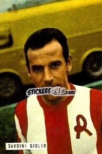 Sticker Savoini Giulio - Fotocalcio 1962-1963
 n. 206 - EDIZIONE FILATELICHE
