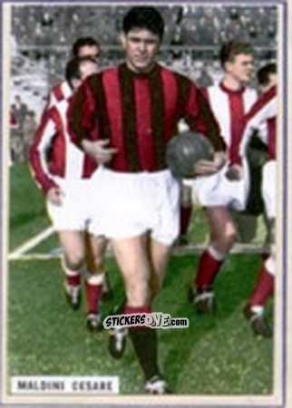 Sticker Cesare Maldini - Fotocalcio 1963-1964
 n. 137 - EDIZIONE FILATELICHE
