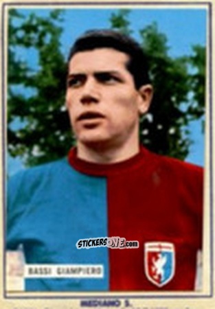 Sticker Giampiero Bassi - Fotocalcio 1963-1964
 n. 64 - EDIZIONE FILATELICHE
