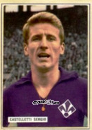 Sticker Sergio Castelletti - Fotocalcio 1963-1964
 n. 50 - EDIZIONE FILATELICHE
