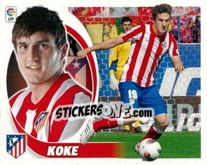 Sticker Koke (13A) - Liga Spagnola 2012-2013 - Colecciones ESTE