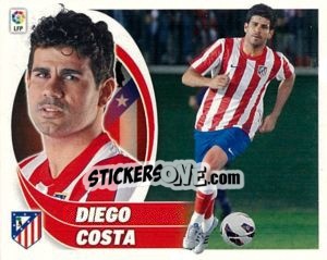 Sticker Diego Costa (15BIS) Colocas - Liga Spagnola 2012-2013 n. 53 - Colecciones ESTE