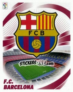 Sticker Escudo FC. BARCELONA - Liga Spagnola 2012-2013 n. 61 - Colecciones ESTE