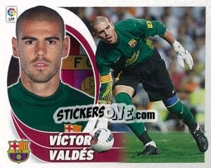 Sticker Víctor Valdés (1) - Liga Spagnola 2012-2013 - Colecciones ESTE