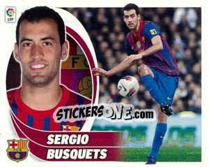 Cromo Sergio Busquets (8) - Liga Spagnola 2012-2013 - Colecciones ESTE