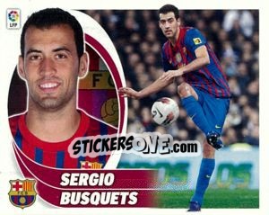 Sticker Sergio Busquets (8) - Liga Spagnola 2012-2013 n. 72 - Colecciones ESTE