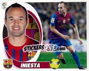 Sticker Iniesta (11) - Liga Spagnola 2012-2013 n. 76 - Colecciones ESTE