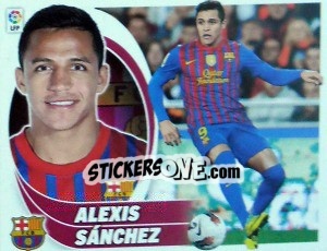 Sticker Alexis Sánchez (13A) - Liga Spagnola 2012-2013 - Colecciones ESTE