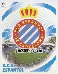 Figurina Escudo R.C.D. ESPANYOL - Liga Spagnola 2012-2013 - Colecciones ESTE