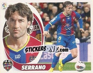 Sticker Serrano (12) - Liga Spagnola 2012-2013 n. 284 - Colecciones ESTE