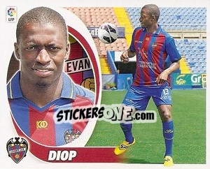 Sticker Diop  (7BIS) Colocas - Liga Spagnola 2012-2013 n. 290 - Colecciones ESTE