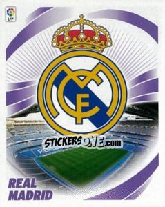 Sticker Escudo REAL MADRID - Liga Spagnola 2012-2013 n. 301 - Colecciones ESTE