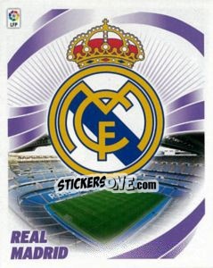 Figurina Escudo REAL MADRID - Liga Spagnola 2012-2013 - Colecciones ESTE