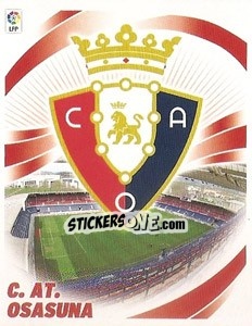 Sticker Escudo AT. OSASUNA - Liga Spagnola 2012-2013 n. 391 - Colecciones ESTE