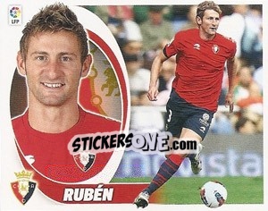 Cromo Rubén  (4B) - Liga Spagnola 2012-2013 - Colecciones ESTE