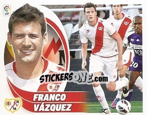 Sticker Franco Vázquez (13BIS) Colocas - Liga Spagnola 2012-2013 n. 443 - Colecciones ESTE