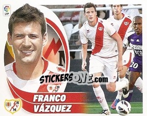 Figurina Franco Vázquez (13BIS) Colocas - Liga Spagnola 2012-2013 - Colecciones ESTE