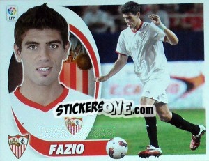 Sticker Fazio (4) - Liga Spagnola 2012-2013 n. 486 - Colecciones ESTE