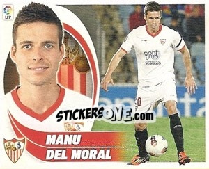 Sticker Manu del Moral  (14) - Liga Spagnola 2012-2013 n. 499 - Colecciones ESTE