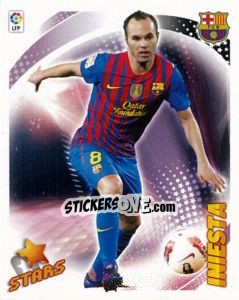 Sticker Iniesta (F.C. Barcelona) (6) - Liga Spagnola 2012-2013 n. 606 - Colecciones ESTE