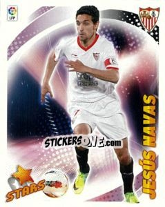 Sticker Jesus Navas (Sevilla F.C.) (8) - Liga Spagnola 2012-2013 n. 608 - Colecciones ESTE