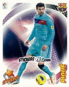 Sticker Piqué (F.C. Barcelona) (12) - Liga Spagnola 2012-2013 n. 612 - Colecciones ESTE