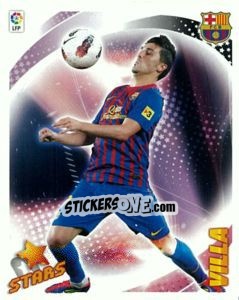 Sticker David Villa (F.C. Barcelona) (16) - Liga Spagnola 2012-2013 n. 616 - Colecciones ESTE