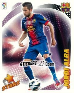 Cromo Jordi Alba (F.C. Barcelona) (7BIS) - Liga Spagnola 2012-2013 - Colecciones ESTE