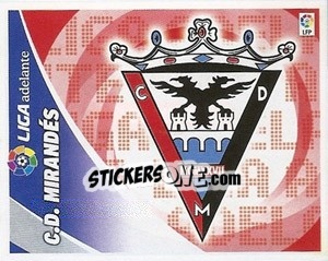 Sticker ESCUDO C.D. Mirandés - Liga Spagnola 2012-2013 n. 633 - Colecciones ESTE