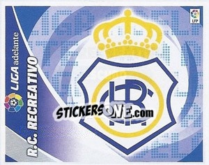 Cromo ESCUDO R.C. Recreativo - Liga Spagnola 2012-2013 - Colecciones ESTE