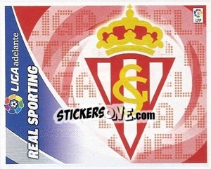 Sticker ESCUDO Real Sporting - Liga Spagnola 2012-2013 n. 640 - Colecciones ESTE