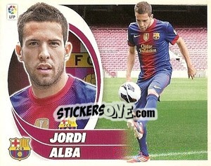 Sticker 2. Jordi Alba (F.C. Barcelona) - Liga Spagnola 2012-2013 n. 652 - Colecciones ESTE