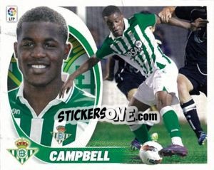 Sticker 9. Joel Campbell (R. Betis) - Liga Spagnola 2012-2013 - Colecciones ESTE