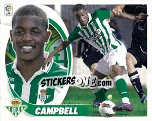 Sticker 9. Joel Campbell (R. Betis) - Liga Spagnola 2012-2013 n. 659 - Colecciones ESTE