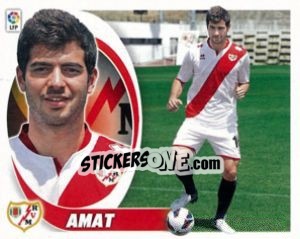 Sticker 12. Amat (Rayo Vallecano) - Liga Spagnola 2012-2013 n. 662 - Colecciones ESTE