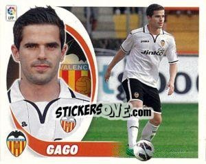 Cromo 17. Gago (Valencia C.F.) - Liga Spagnola 2012-2013 - Colecciones ESTE