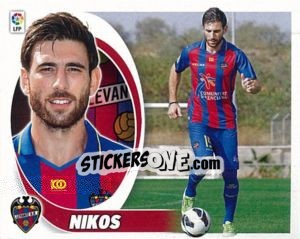 Sticker 19. Nikos (Levante U.D.) - Liga Spagnola 2012-2013 - Colecciones ESTE