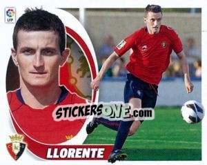 Sticker 26. Joseba Llorente (C. At. Osasuna) - Liga Spagnola 2012-2013 n. 676 - Colecciones ESTE