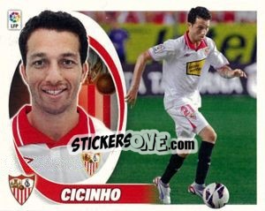Cromo 27. Cicinho (Sevilla F.C.) - Liga Spagnola 2012-2013 - Colecciones ESTE
