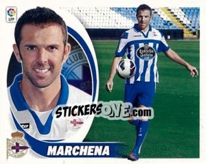 Sticker 28. Marchena (R.C. Deportivo)