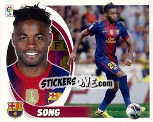 Cromo 44. Alex Song (F.C. Barcelona) - Liga Spagnola 2012-2013 - Colecciones ESTE