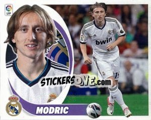 Sticker 45. Modric (Real Madrid) - Liga Spagnola 2012-2013 n. 695 - Colecciones ESTE
