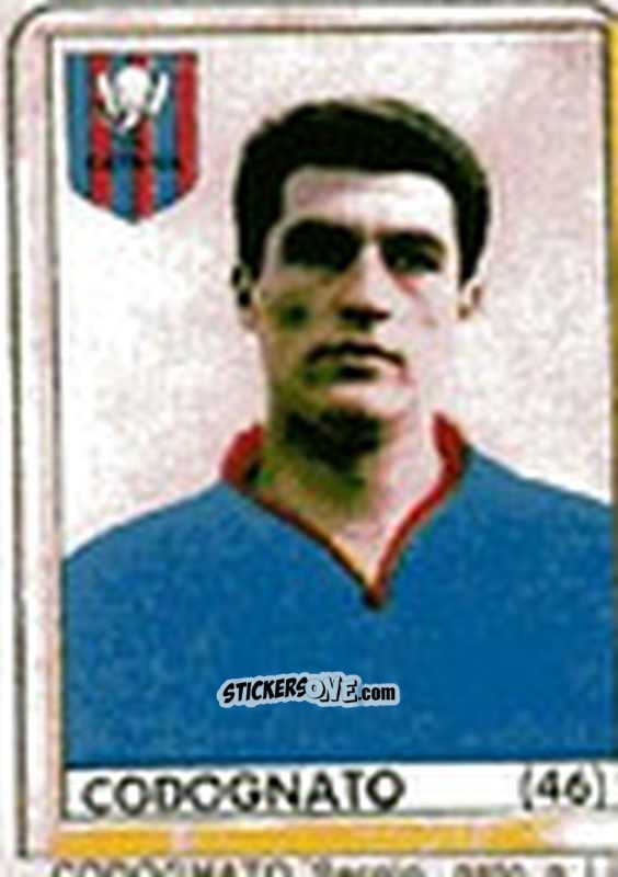 Sticker Codognato - Maghi del Gol Campionato di Calcio 1964-1965
 n. 46 - Baggioli