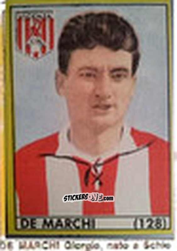 Sticker De Marchi - Maghi del Gol Campionato di Calcio 1964-1965
 n. 128 - Baggioli
