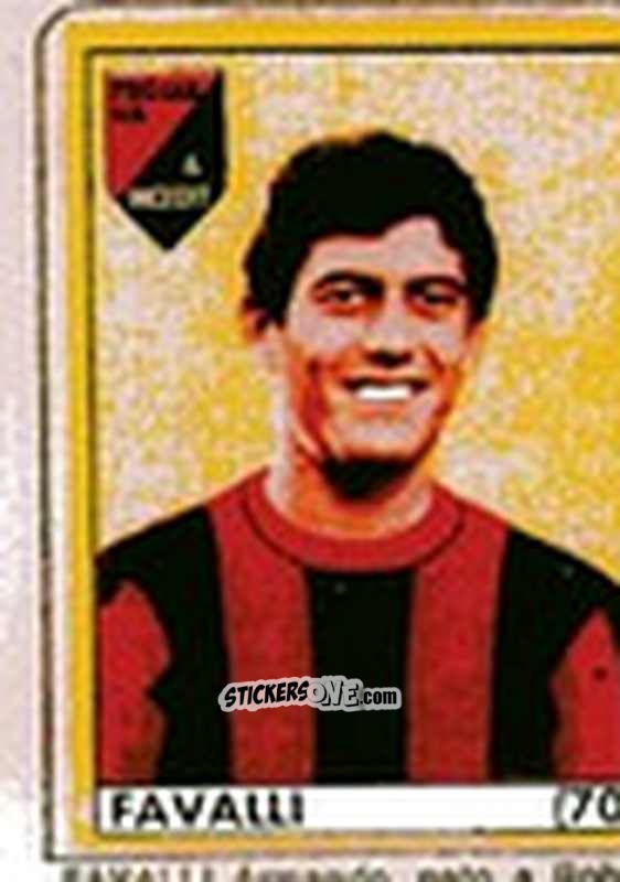 Figurina Favalli - Maghi del Gol Campionato di Calcio 1964-1965
 n. 70 - Baggioli