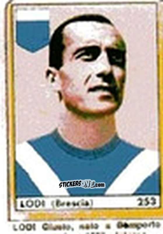 Sticker Lodi - Maghi del Gol Campionato di Calcio 1964-1965
 n. 253 - Baggioli