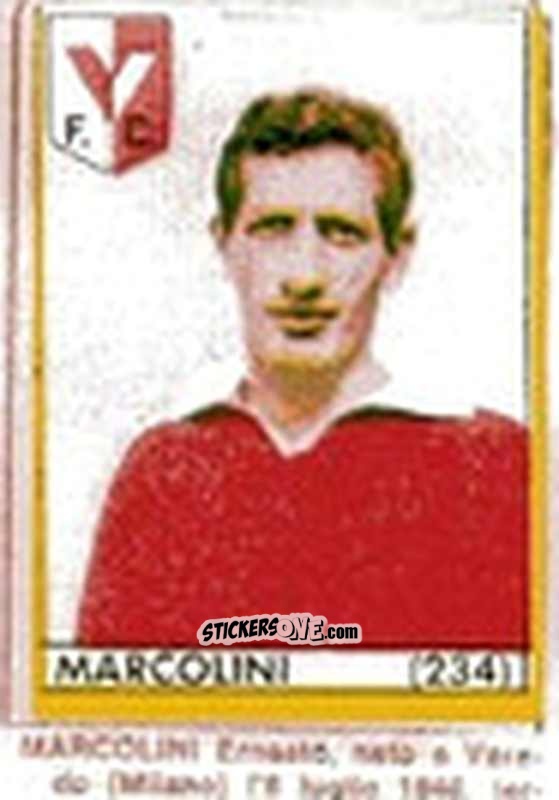 Sticker Marcolini - Maghi del Gol Campionato di Calcio 1964-1965
 n. 234 - Baggioli