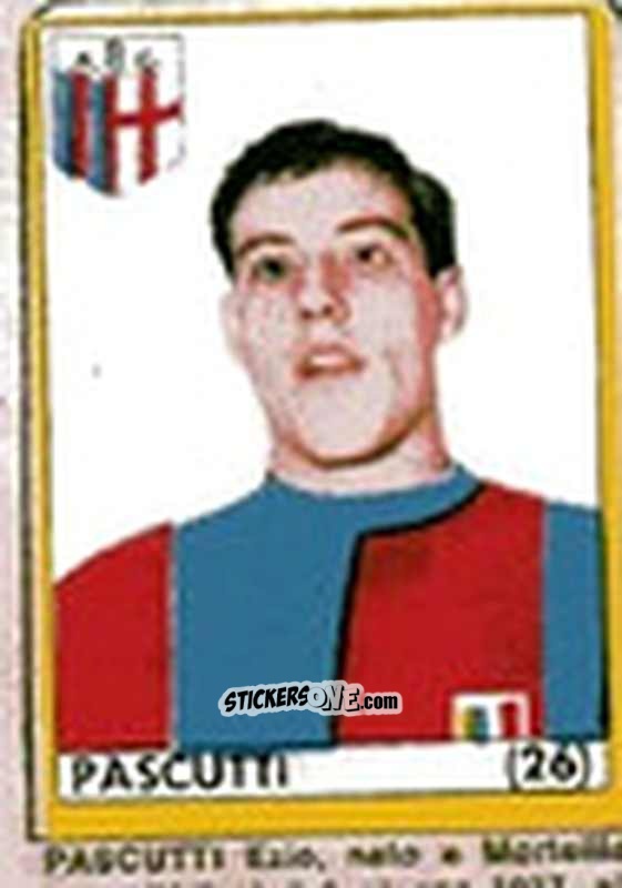Sticker Pascutti - Maghi del Gol Campionato di Calcio 1964-1965
 n. 26 - Baggioli
