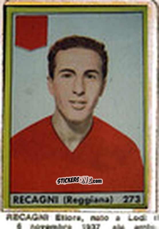 Sticker Recagni - Maghi del Gol Campionato di Calcio 1964-1965
 n. 273 - Baggioli